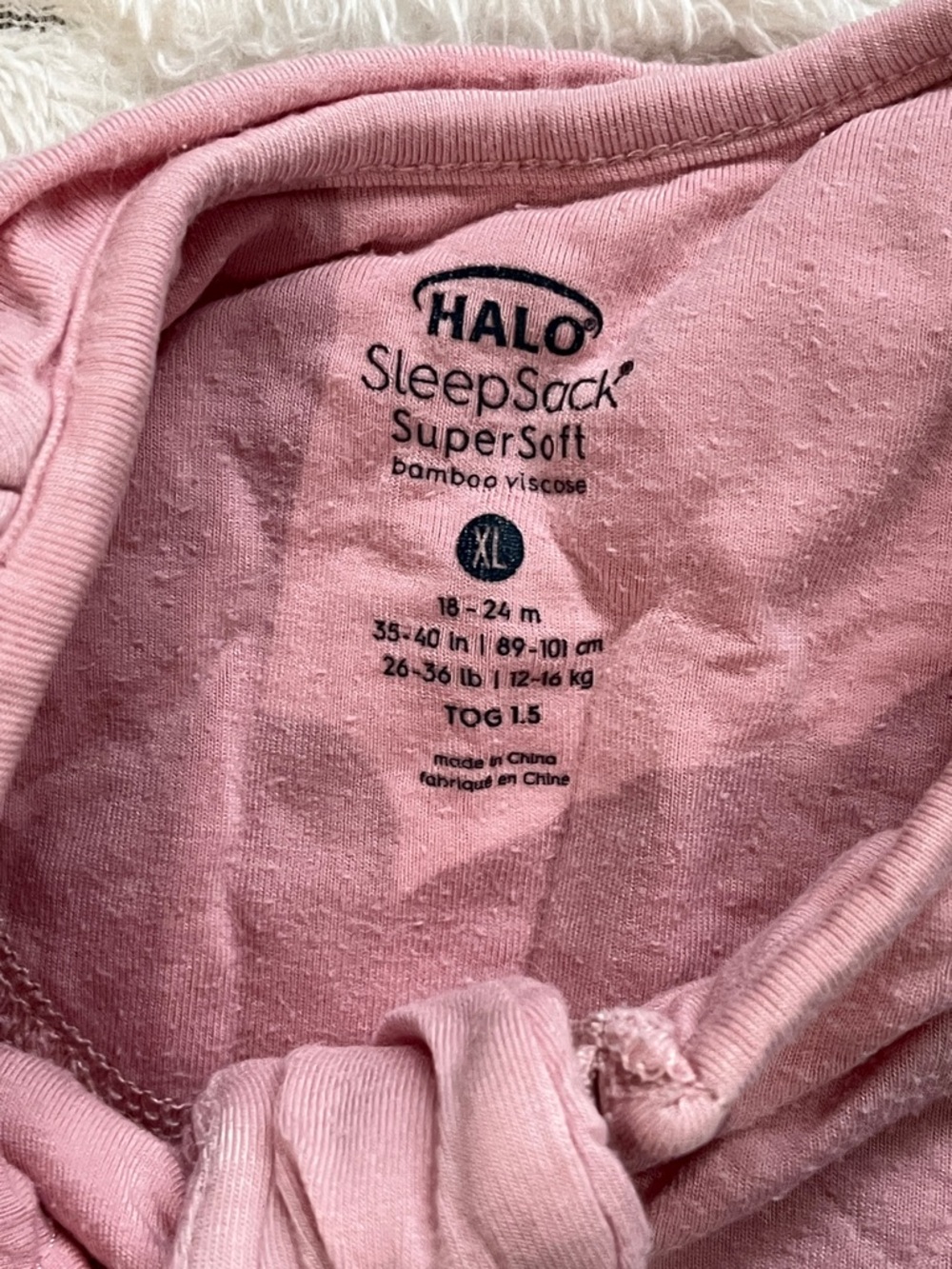 Halo Viscose Sleep Sack- 1.5 TOG - Picture 5 of 5